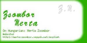zsombor merta business card